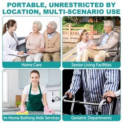 Irtme Bedside Bath System for Bedridden Elderly Paralyzed, Intelligent No-Water
