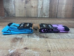 Copper Flux Unisex Compression Socks Blue/Black Pink/Black Size L/XL NWT Lot 2