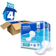 Attends Incontinent Pad 12 X 25-1/2 Inch Contoured SPDPA 80 Ct