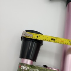 Pink Soft Grip Walking Cane Adjustable Height With Wrist Strap New