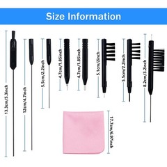 8 PCS Hearing Aid Cleaning Tools Hearing Equipment Cleaning Kits Cleaning Bru…