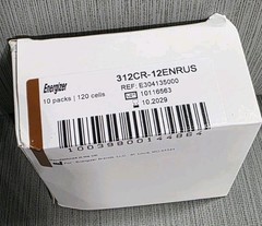 *120 count* Energizer Hearing Aid Batteries 312CR-12ENR | Exp. 10/29