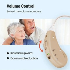 Jinghao Hearing Aids for Seniors: Rechargeable BTE Noise Cancelling Amplifier, P