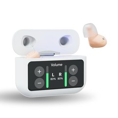 NEW Audien Hearing ATOM X Rechargeable OTC Hearing Aids Case Control-FREE FEDEX