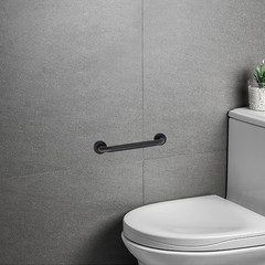 2 Pack Bathroom Grab Bar, Supregear 12 Inch Length Black Shower Safety Grab Bar,