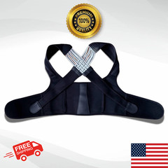 Adjustable Posture Corrector Shoulder Brace – Back & Neck Support for Men Women