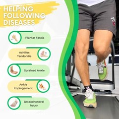 IRUFA Breathable Spacer Fabric Achilles Tendon Ankle Wrap, Pain Relief for Ankle