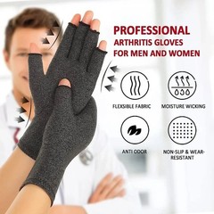 Arthritis Compression Gloves Fingerless Hand Support Carpal Tunnel Pain Relief