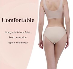 Washable Super Absorbent Urinary Incontinence Underwear for Women Girls Bikin…