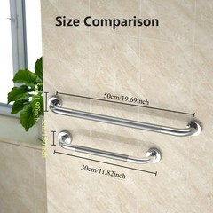 Anti-Slip Shower & Tub Grab Bar – 12 or 20 Inch Safety Handrail for Bathroom