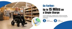 Electric Wheelchairs for Adults & Seniors Foldable Durable 36 lbs Lightweight