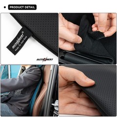 Lumbar Support Pillow Back Cushion PU Leather Orthopedic Backrest For Car Seat,
