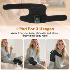 Knee Massager with Heat, FSA Eligible Items, Cordless Rechargeable Heating Pa…