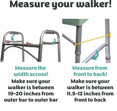 Sigo Green Walker Tray for Rolling Folding Walker, Tray Table with Cup Holder…