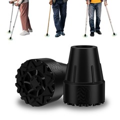 Heavy Duty 3/4″ Rubber Cane Tips – 2 Pack Non-Slip Replacement for Canes & Crutc