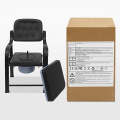 250kg/551lbs Heavy Duty Bedside Commode Seniors Adults Elderly Toilet Chair