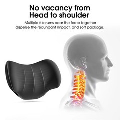 Headrest & Lumbar Support Pillow Ergonomic Memory Foam for Car Seat Office Chair