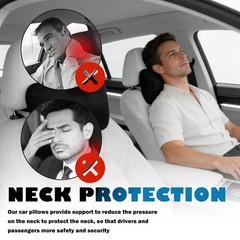 2PCS Car Headrest Pillow Soft & Comfortable,Breathable Car Neck Pillow for Ne…