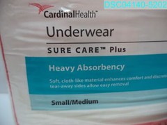 QTY=40: Cardinal Sure Care Plus Protective Underwear S/M 192253001894