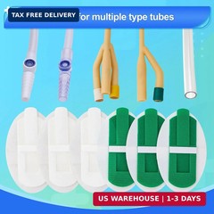 12 PCS Catheter Stabilization Device,Self Adhesive Catheter Tube Urinary Leg Bag