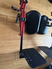 Invacare Solara 3G Recliner Wheelchair Red Adjustable Footrests Parts