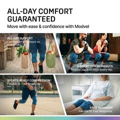 2 Pack Knee Brace for Women Knee Support for Walking, Knee Compression Sleev…