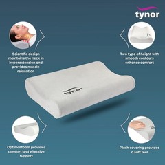 Tynor Ergonomic Contoured Cervical Pillow Universal Size For Neck/Shoulder Pain