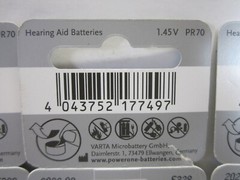 PowerOne Hearing Aid Batteries Size 10 P10, PR70 (30 Count)(Brand New)