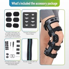 Komzer ACL Knee Brace XXL Right – Hinged ROM Orthosis for Ligament Injuries NEW