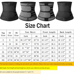 Mens Neoprene Sweat Belt Fat Burner Tummy Control Body Shaper Waist Trainer Gym