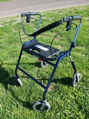 Dolomite Maxi Plus 650 Steel Frame Bariatric Walker-Blue