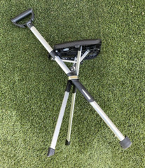 TaDa Chair Step2Gold Portable Walking Stick, Cane w Folding Seat – 36.2″- BLACK
