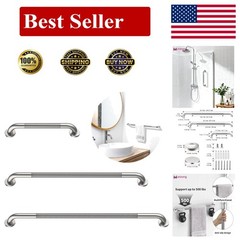 Commercial Grab Bar Bundle for Commercial Restrooms – ADA Compliance – 1.5″ Diam
