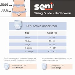 Seni Disposable Underwear Medium Moderate to Heavy 20 Ct