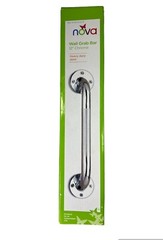 Nova Ortho Med Wall Grab Bar 12″ CHROME #8012CH-R Heavy Duty Safety Bar