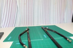 Pair of seat support arms for a 21st Century Scientific Inc Bounder Plus Off-Roa