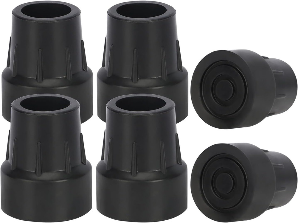 Heavy Duty Cane Tips 1 Inch Replacement Rubber Leg Caps for Canes Walkers