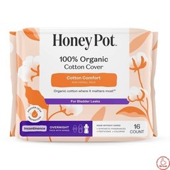 100% Organic Cotton Comfort Cover Incontinence Overnight – 16 ct