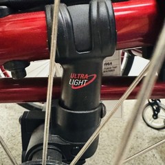 Quickie Nitrum Ultralight Manual Wheelchair Rigid Red Frame 300 lb