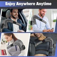 Touch Screen Heated Vibration Shoulder Massager Brace Joint Support Relief Pain