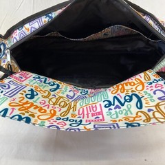 Wheelchair Walker Bag Vive Health Hope Faith Love Pcckets Zippers Multicolor