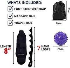 Foot and Calf Stretcher, Leg Hamstring Stretching Black
