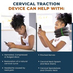 ELESIK Cervical Neck Traction Device, Inflatable Neck Stretcher