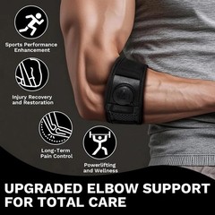 Elbow Sleeve Brace Wrap Adjustable Support Arm Arthritis Tendonitis Pain Relief