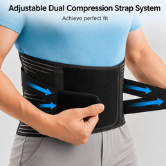 Adjustable Lower Back Brace Lumbar Support Waist Belt For Men Women Pain Relief
