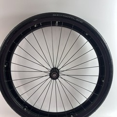 Pair 24″ Wheelchair Wheels Schwalbe Marathon Plus Tires & Natural-Fit Handrims