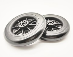 Universal Walker replacement wheels,5”Caster Wheels,Axle 5 inches, Black