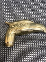 Antique, Decorative, brass walking cane handle- handle only (K)