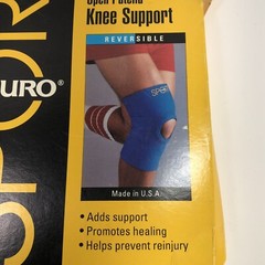Futuro Knee Support Adult Size Med 14 1/4-15 1/2″ Blue Black Reversible Air Vent