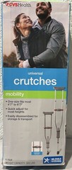 Universal Crutches 4’7-6’7 No Tools Needed ( Gray )